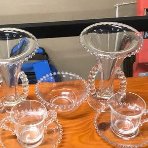 Vintage Imperial Candlewick Chrystal 7 pieces.. $40